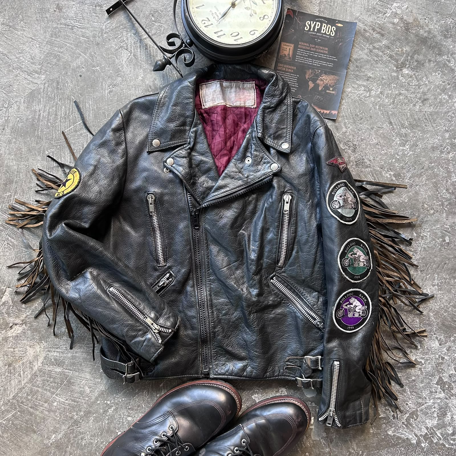 BIKER STYLE FRINGE - Jaket Kulit Vintage SYPBOSofficial