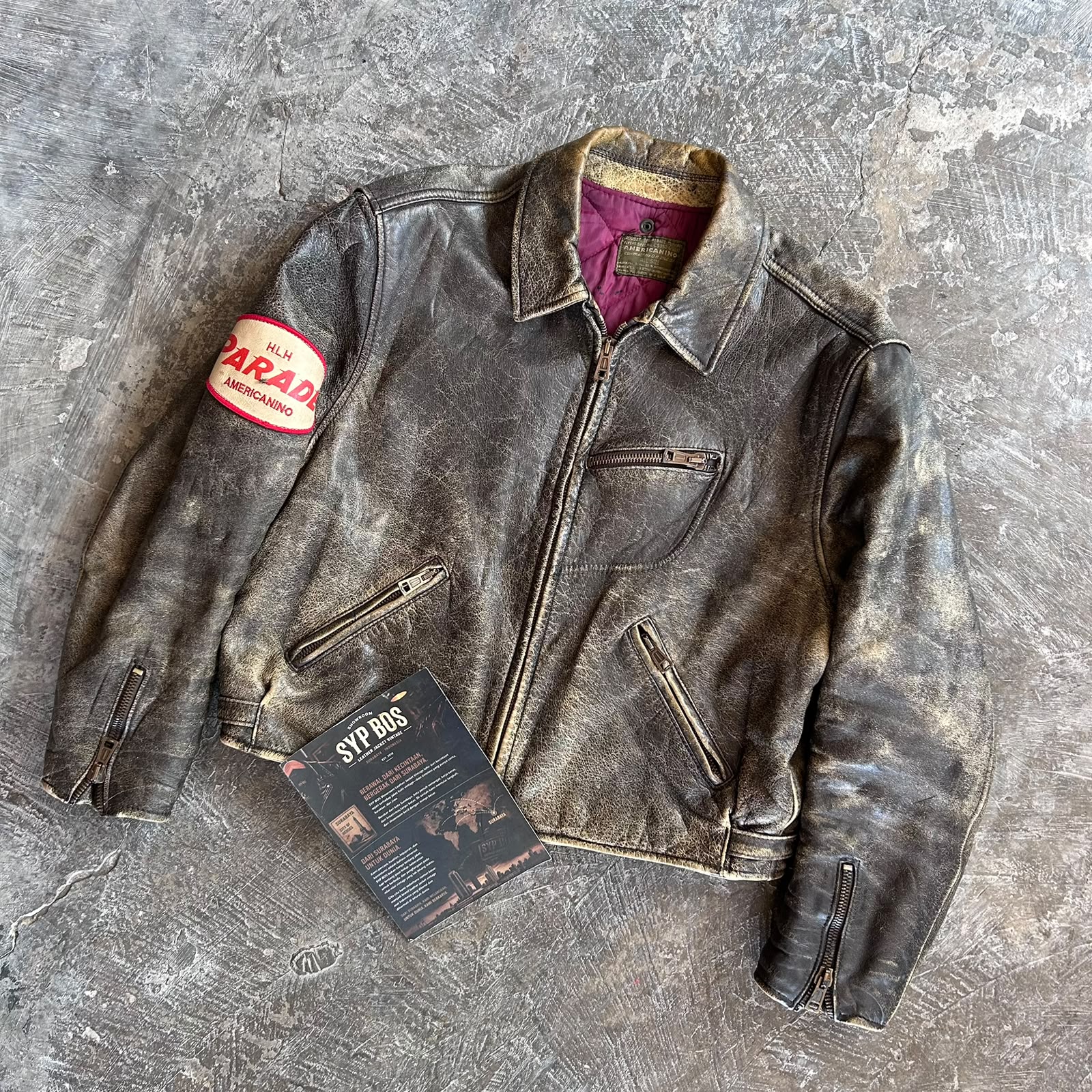 AMERICANINO - VINTAGE - Jaket Kulit Vintage SYPBOSofficial
