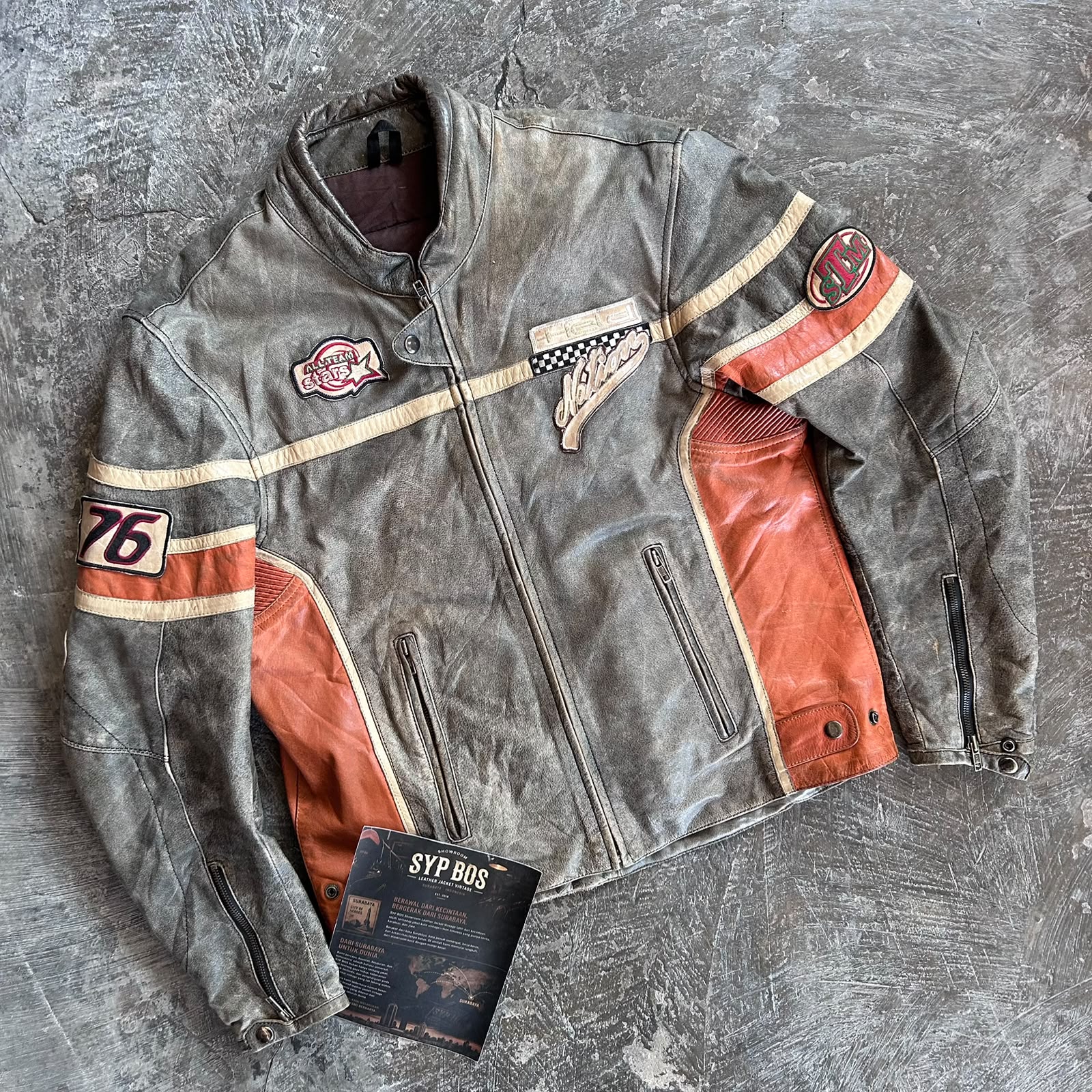 HELD - CAFE RESER - Jaket Kulit Vintage SYPBOSofficial